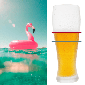 Rate Lock 3 - Vacation Float In Ocean and Glass Continuing To Fill Rate Lock 3 - Vacation Float In Ocean and Glass Continuing To Fill