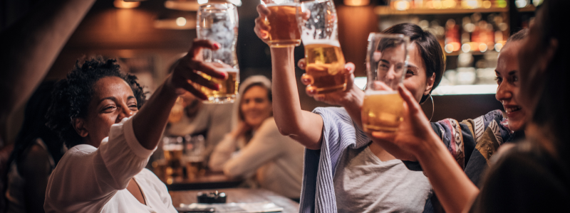 Beer Cheers With Friends